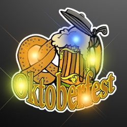 Oktoberfest Flashing Pins (Pack of 12) LED Flashing Oktoberfest Pin, Flashing Oktoberfest Pin, Oktoberfest Pin, Light up pins, LED light up Pins