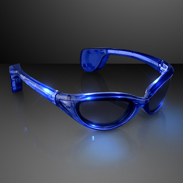 Blue Light Up Flashing Sunglasses (Pack of 12) LED Blue Light Up Flashing Sunglasses, Blue Light up sunglasses, light sunglasses,  eye glasses, light up eye glasses