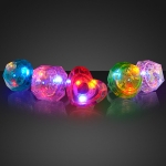 Light Up Huge Gem Ring (Pack of 12) LED Huge Light up Gem Ring, Light up gem ring, light up rings, themed parties, glow in the dark rings