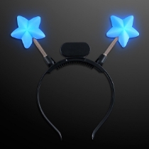 Blue Star LED Bopper Headbands (Pack of 12) Blue Star LED Bopper Headbands, Blue Star Light up Headbands, Themed parties, Light up Headband, LED, accessories, costumes, headbands, starlight, under the stars, outer space, ufo, alien