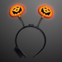 Light Up Pumpkin Bopper Headbands (Pack of 12)  LED Light up Pumpkin Bopper Headbands, Pumpkin bopper headband, Halloween supplies, Halloween decorations, Light up headbands