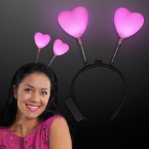 LED Love Hearts Bopper Headbands (Pack of 12)  LED Love Hearts Bopper Headbands, Light up Heart Headbands. light up headbands, Valentines day supplies, valentine, anniversary, bachelorette, wedding party, bride squad, love accessories, heart