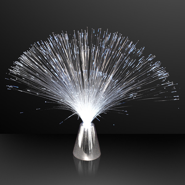 Fiber Optic White LED Centerpiece. These white LED Centerpieces add an elegant touch to evening party tables.