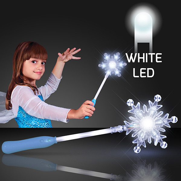 Light Up Snowflake Wand. These Light Up Snowflake Wands are perfect for anyone who wants to pretend they are the ruler of snow.