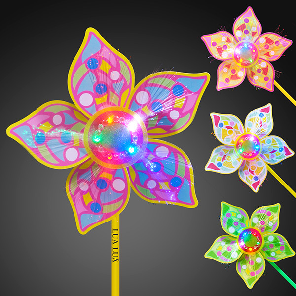 LED Light Up Flower Pinwheel