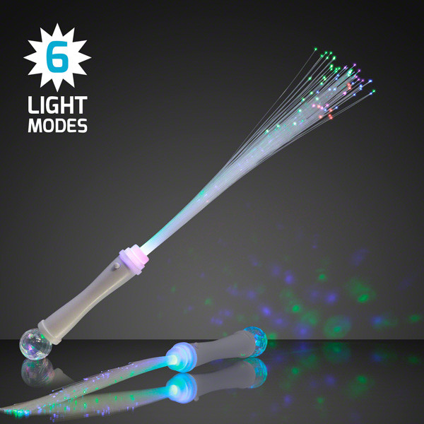 Light Up Wands with Fiber Optics and Crystal Ball w/ six light modes. These wands are perfect for any witch or wizard looking to defeat evil.