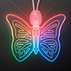 Color Morphing LED Butterfly Acrylic Necklace. This Color Morphing Butterfly necklace is the perfect accessory for a glow in the dark party.