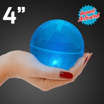 Super Sized Blue Air Bounce Balls with LEDs. These Super Sized Blue Bounce balls are the perfect night time entertainment for the kiddos.