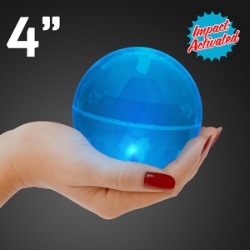 Super Sized Blue Air Bounce Balls with LEDs. These Super Sized Blue Bounce balls are the perfect night time entertainment for the kiddos.