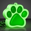 Light Up Green Paw Print Necklace. This Light Up Green Paw Print Necklace is perfect for glow in the dark parties.