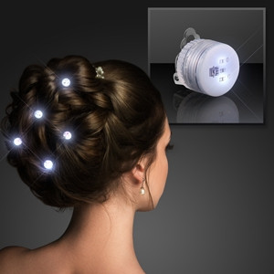 White/White Blinking LED Clip on Pins. These LED Clip on Pins are the perfect accessory to add a little flare to any outfit.