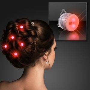 Red/Red Blinking LED Clip on Pins. These LED Clip on Pins are the perfect accessory to add a little flare to any outfit.