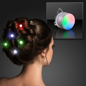 Slow Color Changing LED Clip on Pins. These LED Clip on Pins are the perfect accessory to add a little flare to any outfit.