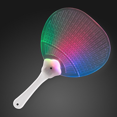 Flashing Fancy Fan with LED Lights. This Fancy Fan with LED Lights is perfect for those hot summer nights staring at the stars.