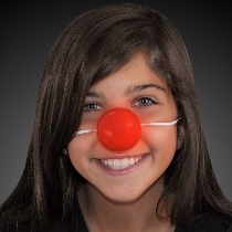 Light Up Red Clown Nose with Blinking LEDs. These Light Up Red Clown Noses are the perfect addition to any clown costume for Halloween.