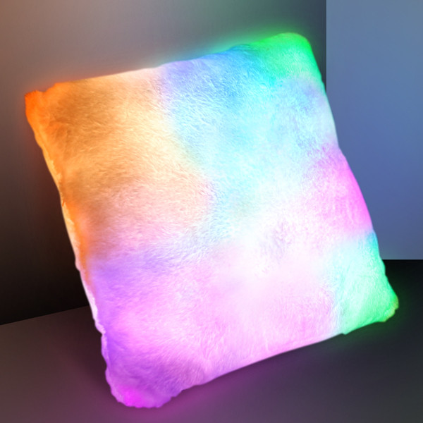 Light Up Pillow w/ LED Mood Lighting. This Light Up Pillow w/ Mood Lighting will add Flare to any room that it is placed in.