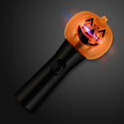 Halloween Pumpkin Wand w/ Spinning Lights. This Pumpkin Wand with Spinning Lights is the perfect night time flashlight especially for Halloween.