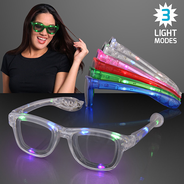 Cool Shades LED Party Sunglasses w/ Three Light Modes. These Party Sunglasses are perfect for glow in the dark parties.