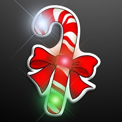 LED Candy Cane Christmas Pins. These Candy Cane Christmas Pins will jazz up your Holiday Party outfit.