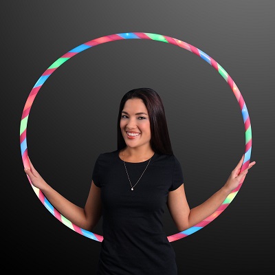 Red, green and blue light up hula hoop.