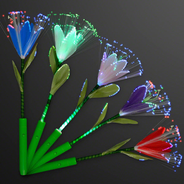 Fiber Optic LED Flowers in Assorted Colors. These Fiber Optic Flowers are perfect for those who love flowers, but are allergic to them.
