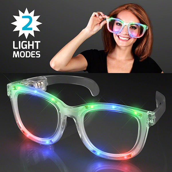 Wacky Flash LED Jumbo Party Shades w/ Two Light Modes. These Wacky Jumbo Party Shades are perfect addition to any Wacky Wednesday outfit.