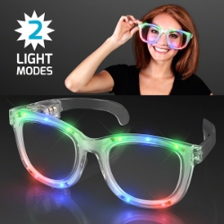 Wacky Flash LED Jumbo Party Shades w/ Two Light Modes. These Wacky Jumbo Party Shades are perfect addition to any Wacky Wednesday outfit.