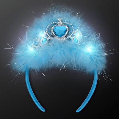 Blue Light Up Princess Crown Headband. This Blue Light Up Princess Crown Headband will let everyone know who the real princess is.