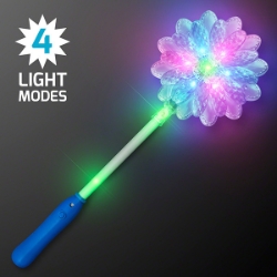 Daisy flower wand that lights up in various colors. 