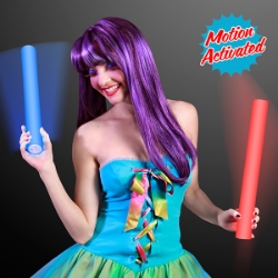 Motion activated light up cheer sticks.