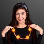 Pumpkin beads with LED lights. 