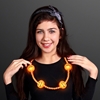 Pumpkin beads with LED lights. 
