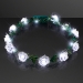 White Rosebud LED Flower Headbands