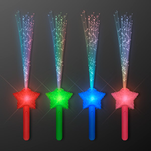 LED Shooting Star Sparkling Fiber Optic Wands for party favors
