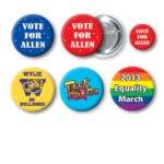 1 3/4" Custom Printed Buttons Custom Printed Buttons, party favor, 80's, New Year's Eve, promotions, wholesale, inexpensive, bulk