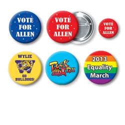1 3/4" Custom Printed Buttons Custom Printed Buttons, party favor, 80s, New Years Eve, promotions, wholesale, inexpensive, bulk