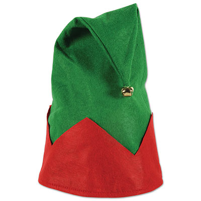 Felt Elf Hat (Pack of 12) Felt Elf Hat, elf hat, party favor, Christmas, hat, wholesale, inexpensive, bulk