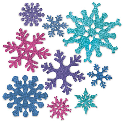 Snowflake Cutouts (Pack of 108) Snowflake, Cutouts, snow, christsmas, glitter, holidays