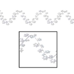Metallic Gleam 'N Flex Snowflake Garland