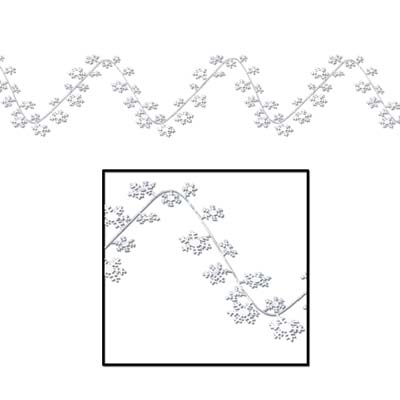 Metallic Gleam 'N Flex Snowflake Garland