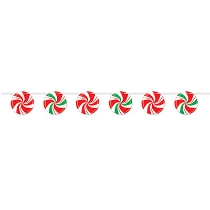 Peppermint Streamer (Pack of 12) Peppermint Streamer, peppermint, streamer, Christmas, decoration, wholesale, inexpensive, bulk
