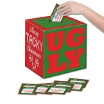 Ugly Sweater Ballot Box with Ballots