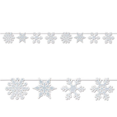 Snowflake Streamer (Pack of 12) Snowflake Streamer, snowflake, prom, winter, winter wonderland, new years eve, Christmas, wholesale, inexpensive, bulk, decoration, streamer