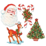 Assorted Christmas Cutouts Decorations