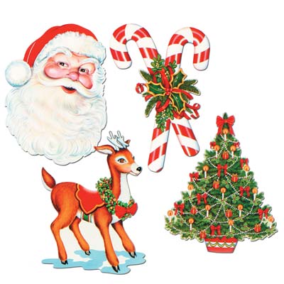Assorted Christmas Cutouts Decorations