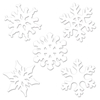 White Mini Snowflake Cutouts