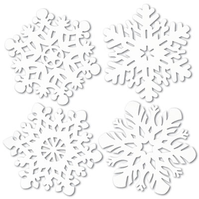 Snowflake Cutouts (Pack of 48) Snowflake Cutouts, snowflake, cutouts, decoration, christmas, winter, new years eve, wholesale, inexpensive, bulk