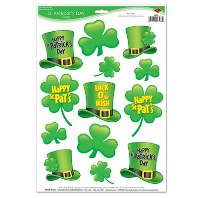 St Patricks Day Clings Decorations