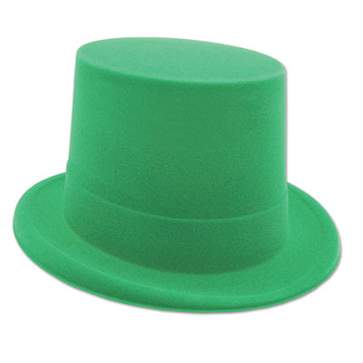 Green Velour Topper (Pack of 24) Green Velour Topper, green, velour, topper, party favor, wholesale, inexpensive, bulk, new years eve, St. Patricks Day