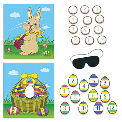 Easter Party Games (Pack of 48) Easter Party Games, Easter, game, bunny, eggs, wholesale, inexpensive, bulk, decoration
